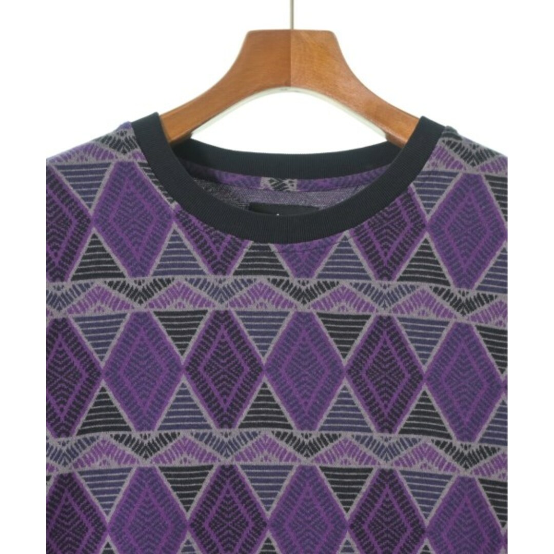 STUSSY(ステューシー)のSTUSSY ステューシー Tシャツ・カットソー L 紫x黒xグレー(総柄) 【古着】【中古】 メンズのトップス(Tシャツ/カットソー(半袖/袖なし))の商品写真