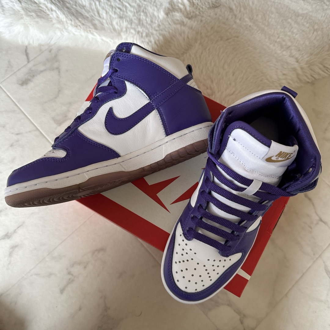 NIKE(ナイキ)のNIKE  W DUNK HI SP VARSITY PURPLE レディースの靴/シューズ(スニーカー)の商品写真