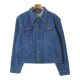 ラングラー(Wrangler)のWrangler ラングラー デニムジャケット 44(S位) 青 【古着】【中古】(Gジャン/デニムジャケット)