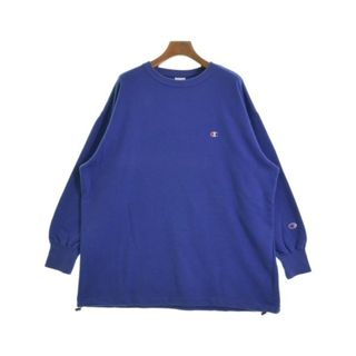 チャンピオン(Champion)のCHAMPION チャンピオン スウェット F 青 【古着】【中古】(トレーナー/スウェット)