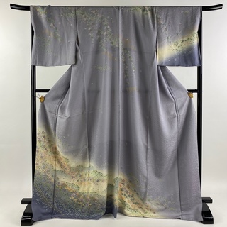 訪問着 身丈170.5cm 裄丈71cm 正絹 名品 【中古】(着物)