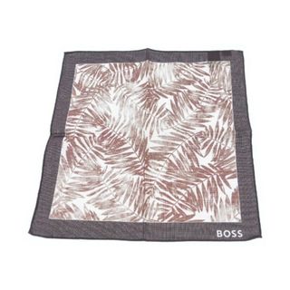 ヒューゴボス(HUGO BOSS)のHUGO BOSS ヒューゴボス 小物類（その他） - 茶系x白系x紫系(総柄) 【古着】【中古】(その他)