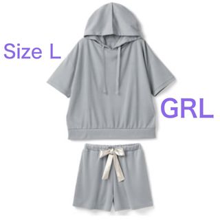 GRL  スウェットパーカー＋ショートパンツセットアップ