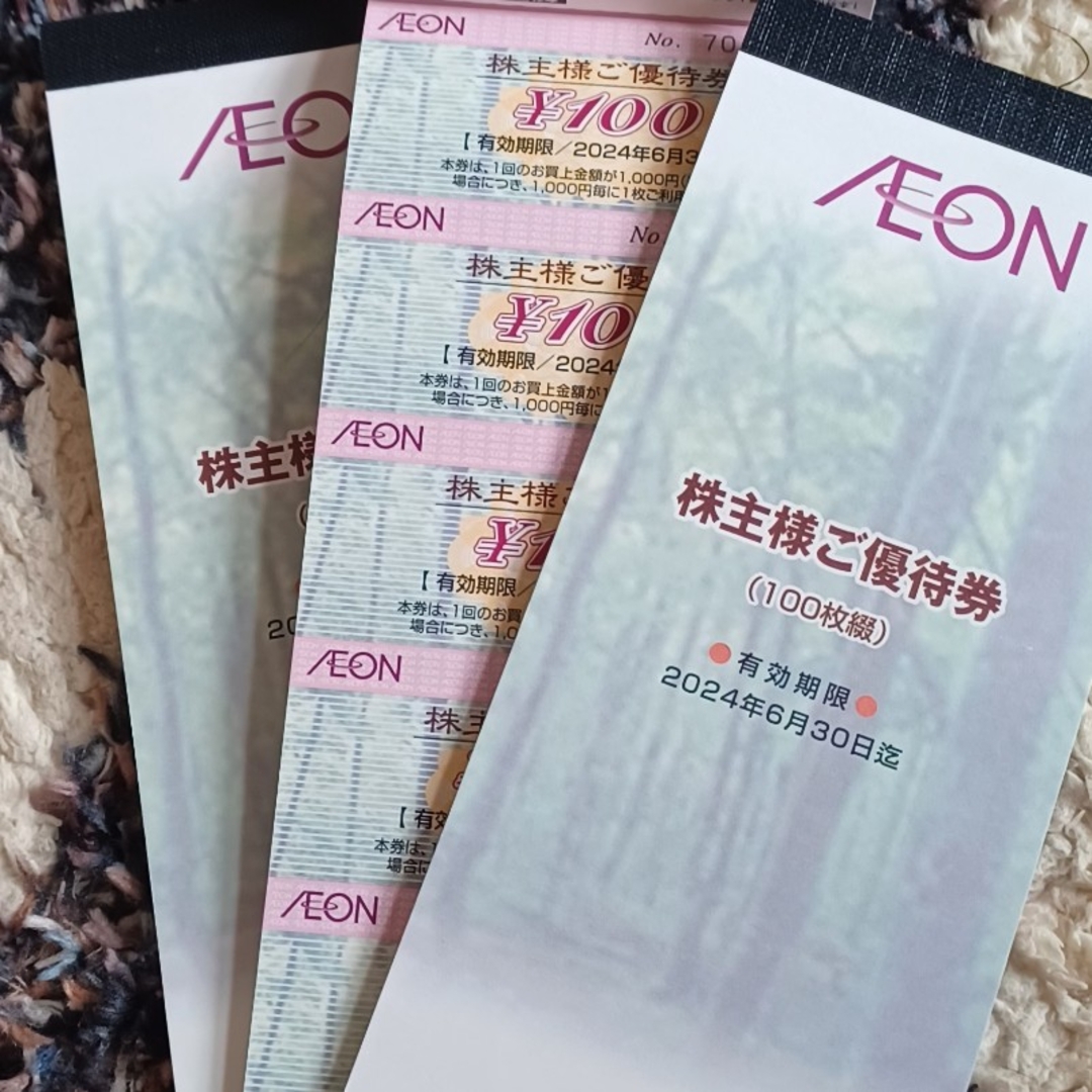 AEON(イオン)のフジ株主優待券　120枚　(イオン株主) エンタメ/ホビーのエンタメ その他(その他)の商品写真