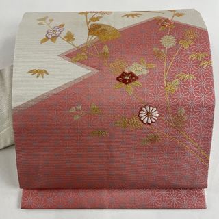 名古屋帯 美品 優品 正絹 【中古】(帯)