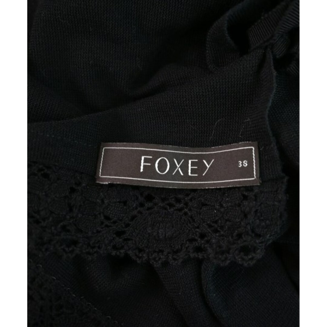 FOXEY(フォクシー)のFOXEY フォクシー カーディガン 38(S位) 黒 【古着】【中古】 レディースのトップス(カーディガン)の商品写真