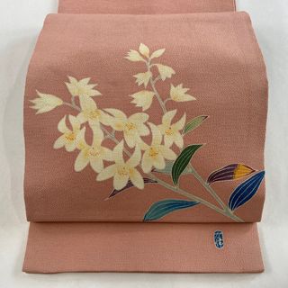 開き名古屋帯 優品 正絹 【中古】(帯)