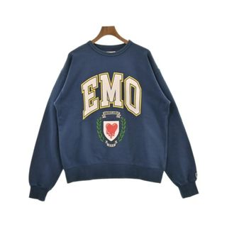 EMOTIONALLY UNAVAILABLE スウェット XL 紺 【古着】【中古】(スウェット)