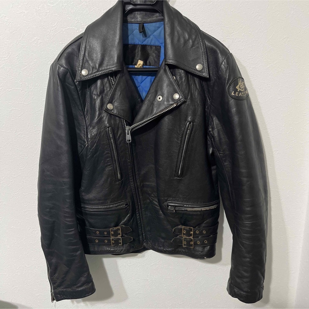 Lewis Leathers(ルイスレザー)の70s Kett Leathers Mサイズ　ライダースジャケット メンズのジャケット/アウター(ライダースジャケット)の商品写真