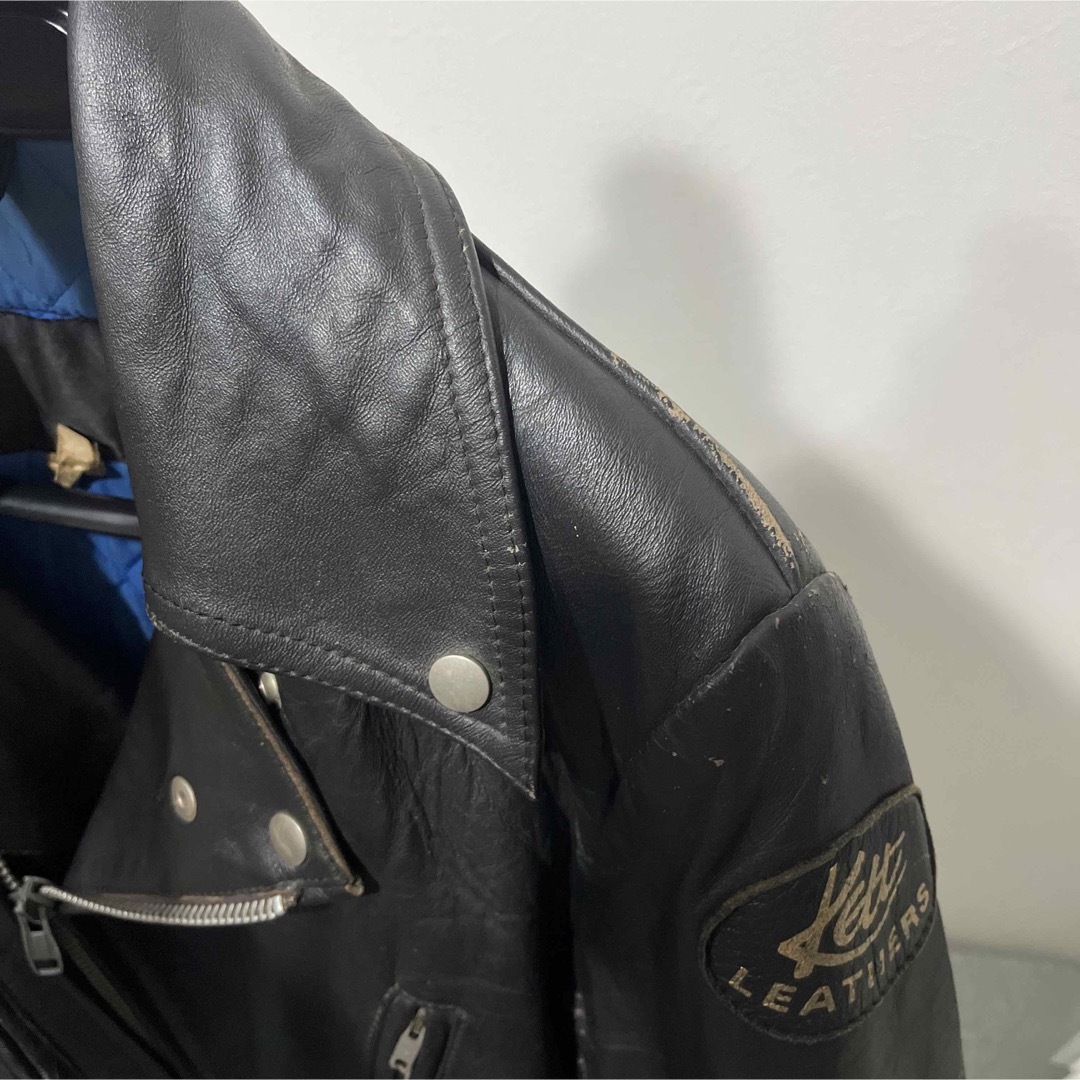Lewis Leathers(ルイスレザー)の70s Kett Leathers Mサイズ　ライダースジャケット メンズのジャケット/アウター(ライダースジャケット)の商品写真