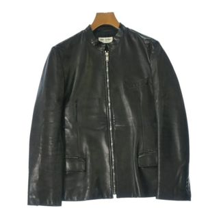 SAINT LAURENT PARIS ライダース 48(L位) 黒 【古着】【中古】(ライダースジャケット)