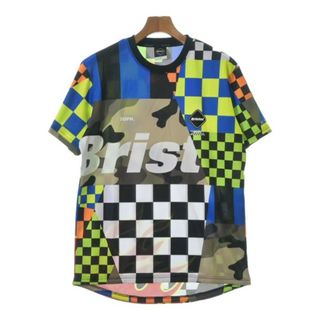 F.C.R.B Tシャツ・カットソー S 茶x青xオレンジ等(総柄) 【古着】【中古】(Tシャツ/カットソー(半袖/袖なし))