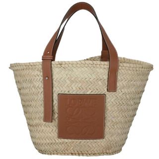 ロエベ(LOEWE)の【LOEWE】 夏に大活躍‼️ミディアム バスケットバッグ (tan)(かごバッグ/ストローバッグ)