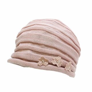 【色: ピンク】[ウノチヨ] [宇野千代] ニットキャップ 室内帽子 日本製 1(その他)