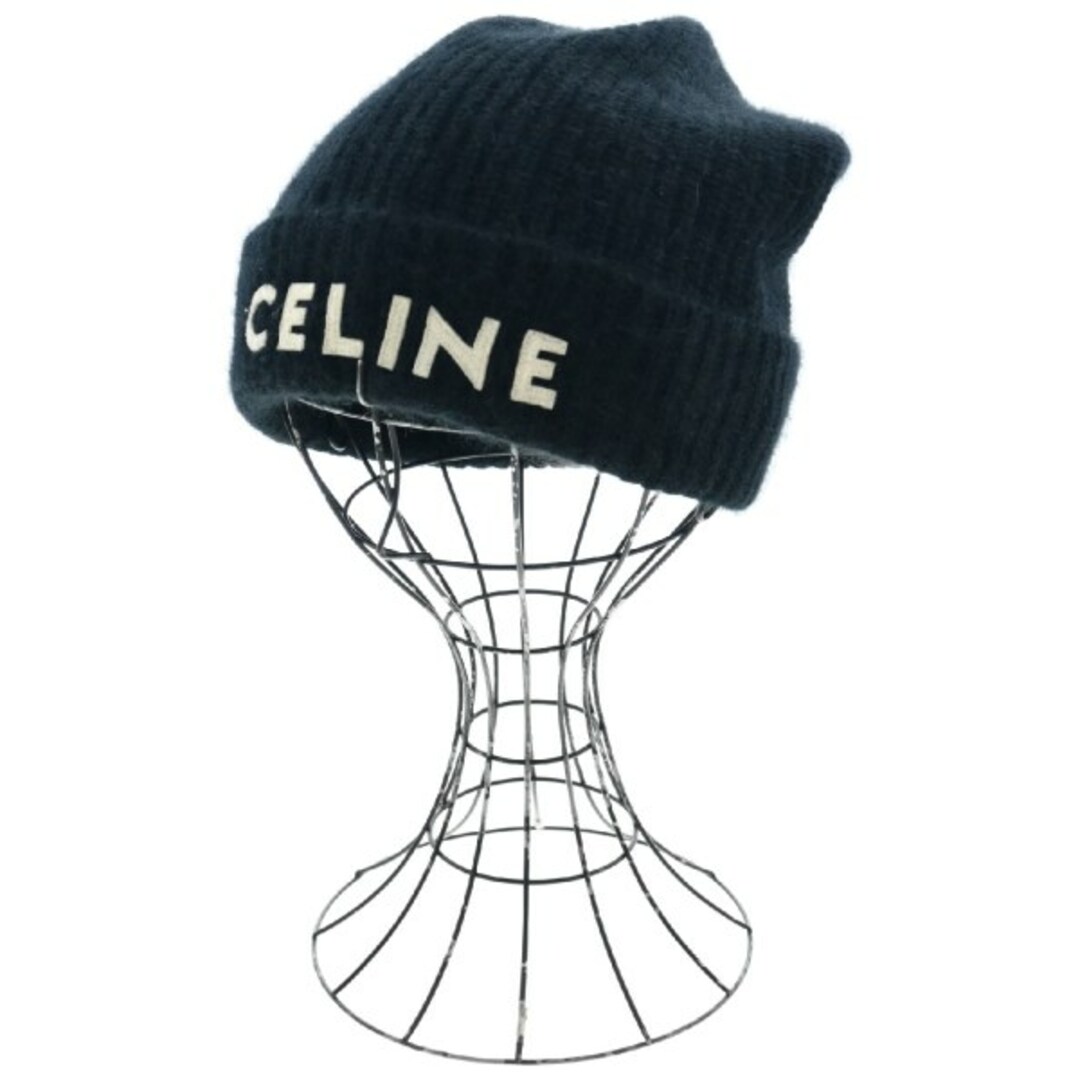 celine(セリーヌ)のCELINE セリーヌ ニットキャップ・ビーニー - 黒 【古着】【中古】 メンズの帽子(ニット帽/ビーニー)の商品写真