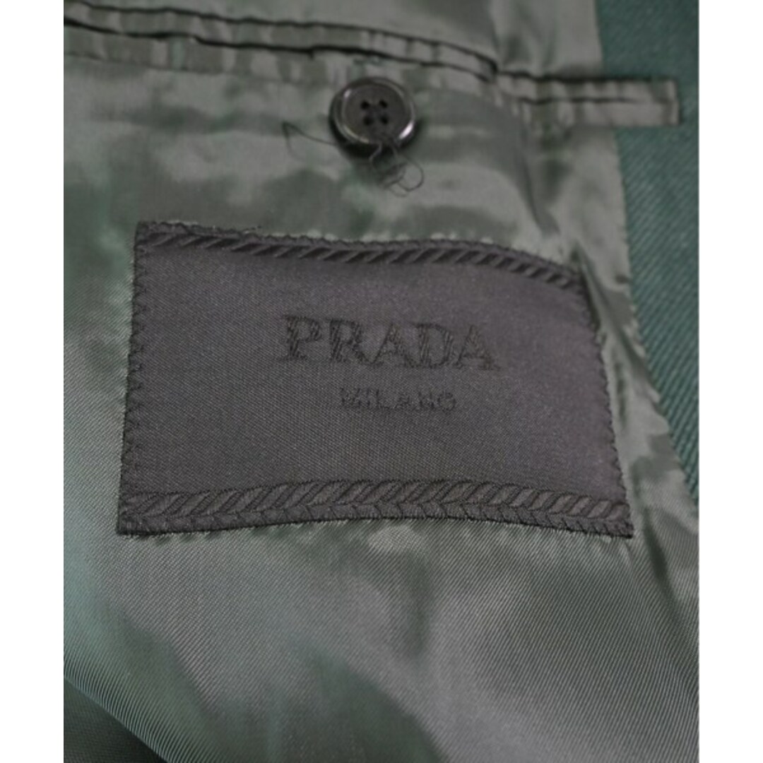 PRADA(プラダ)のPRADA プラダ カジュアルジャケット 48(L位) 緑 【古着】【中古】 メンズのジャケット/アウター(テーラードジャケット)の商品写真