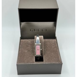 グッチ(GUCCI)のGUCCI グッチ QZ 1500L ピンクシェル文字盤 レディース腕時計(腕時計)