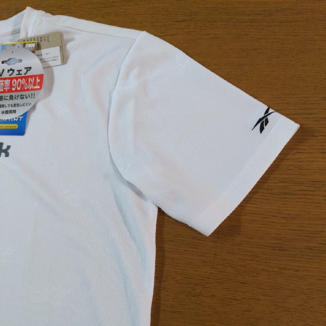 Reebok(リーボック)のW☆新品☆Reebok☆水陸両用　半袖Ｔシャツ☆LL☆プール☆男性用☆ホワイト☆ メンズのトップス(Tシャツ/カットソー(半袖/袖なし))の商品写真