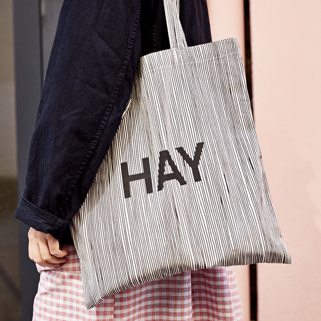 HAY　TOTE　ストライプ柄　ヘイ　トートバッグ エコバッグ　北欧 レディースのバッグ(トートバッグ)の商品写真