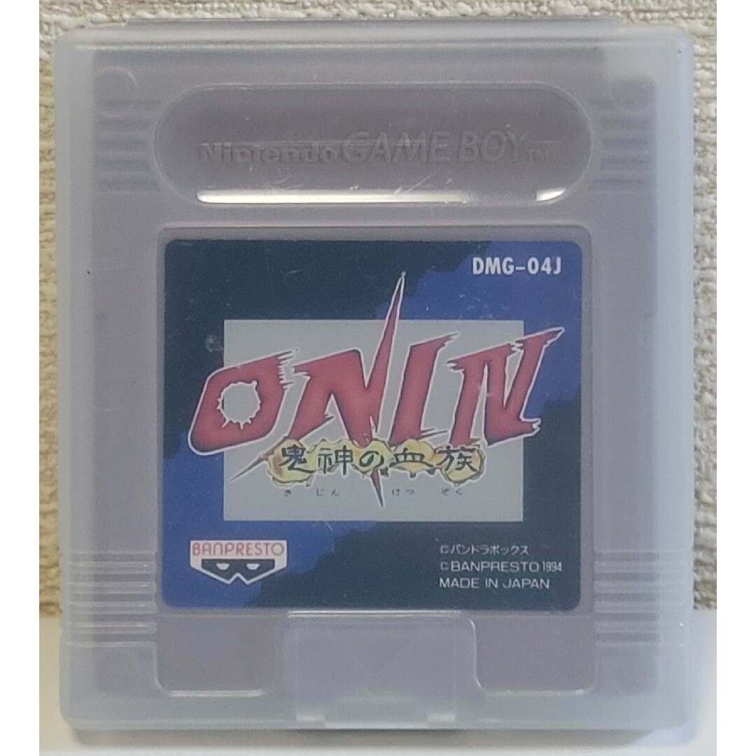 ゲームボーイ(ゲームボーイ)の中古★GB ONI Ⅳ 鬼神の血族 送料無料 オニ 4 エンタメ/ホビーのゲームソフト/ゲーム機本体(携帯用ゲームソフト)の商品写真