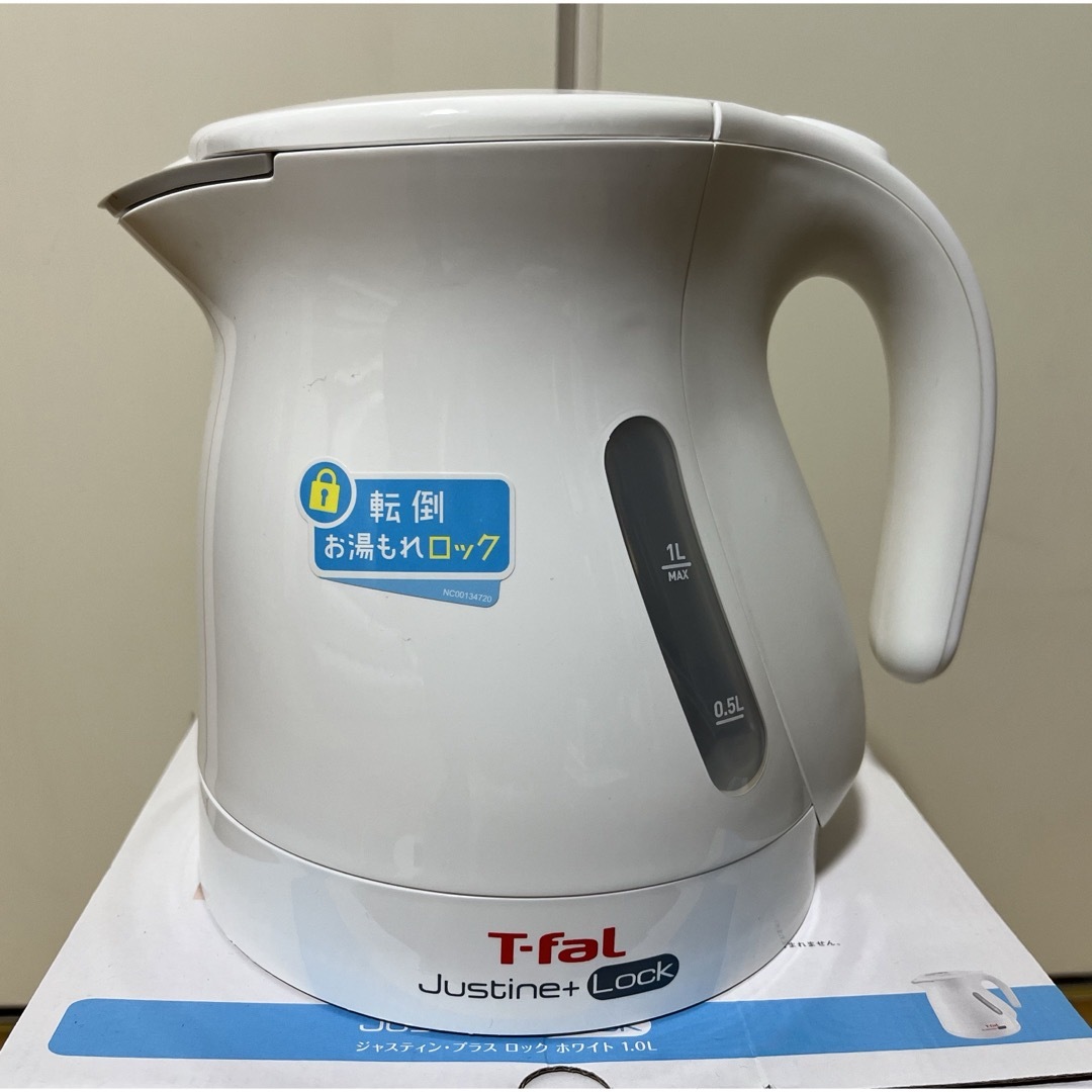 T-fal(ティファール)のT-FAL ジャスティン プラス ロック 電気ケトル KO4411JP 1.0L スマホ/家電/カメラの生活家電(電気ケトル)の商品写真