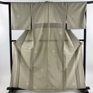 お召 身丈161cm 裄丈65cm 正絹 名品 【中古】(着物)