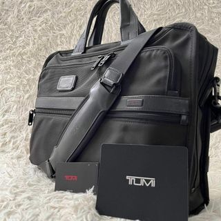 トゥミ(TUMI)の美品　トゥミ　ビジネスバッグ　アルファ2　2way ブラック　メンズ　レザー(ビジネスバッグ)