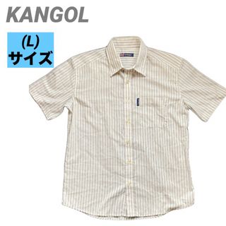 カンゴール(KANGOL)の古着　KANGOL カンゴール　シャツ　メンズ　Lサイズ　ストライプ　オシャレ(シャツ)