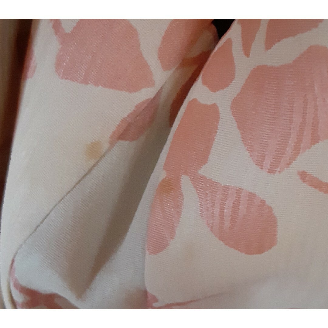 着物 羽織 パープル 紫 花柄 ピンク 和服 きもの 呉服 羽織り レトロ 大正 レディースの水着/浴衣(着物)の商品写真