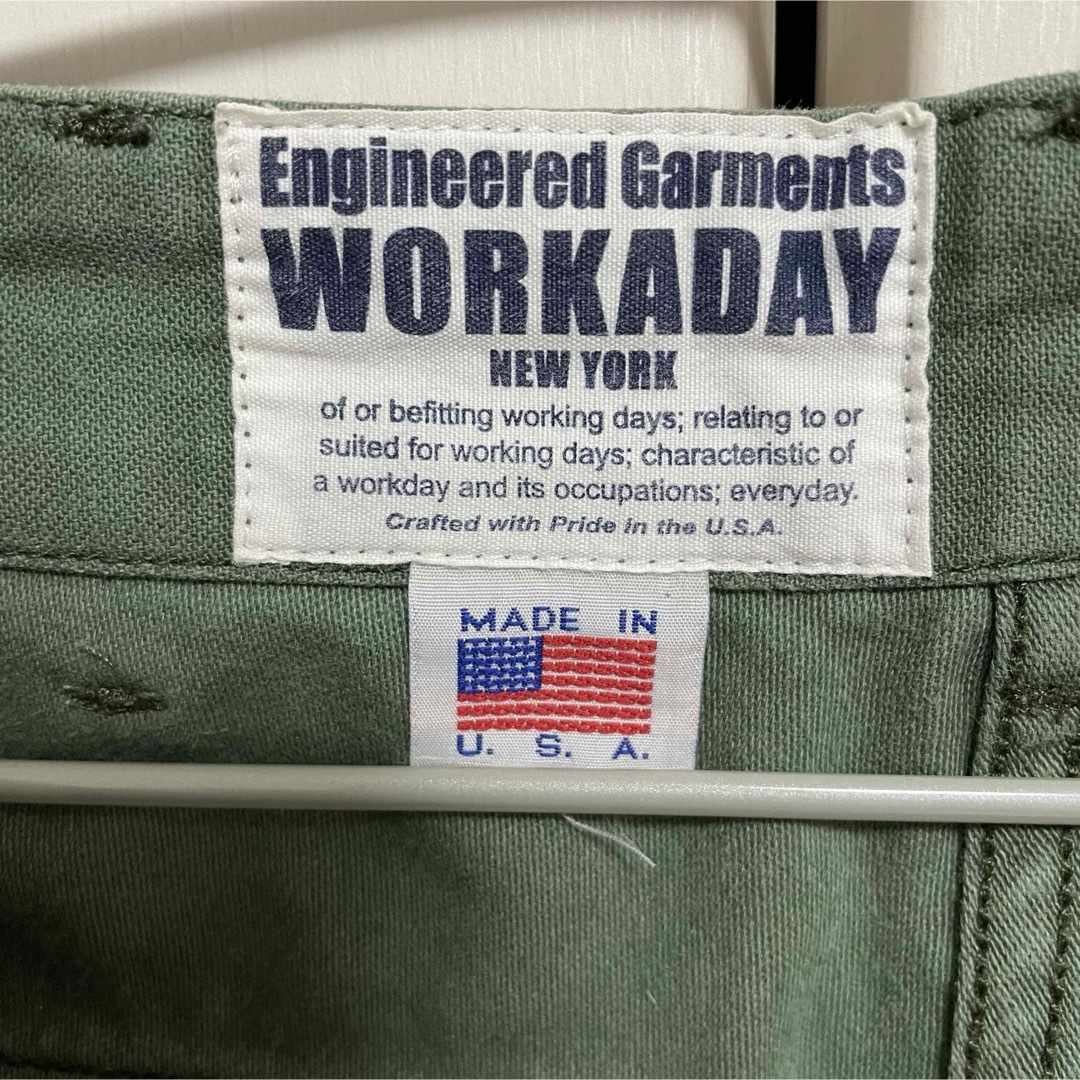 Engineered Garments(エンジニアードガーメンツ)のUSA製 エンジニアド ガーメンツ WORKADAY ベイカーパンツ XS メンズのパンツ(ワークパンツ/カーゴパンツ)の商品写真