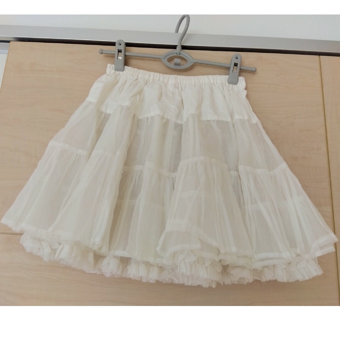 ペチコート　（３層チュール） レディースのスカート(ミニスカート)の商品写真