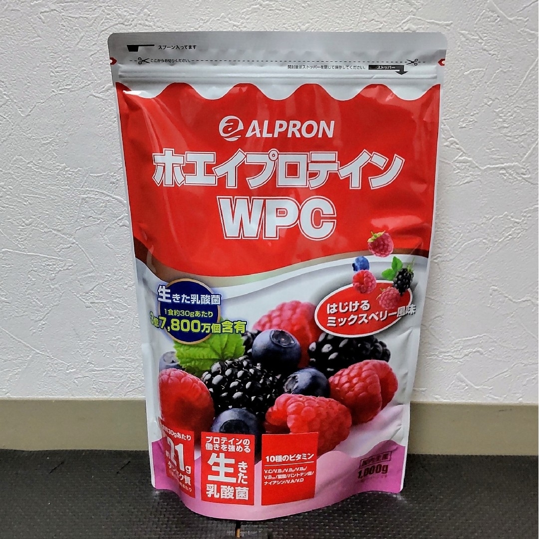 ALPRON(アルプロン)のALPRON WPCホエイプロテイン ミックスベリー風味 1kg 食品/飲料/酒の健康食品(プロテイン)の商品写真