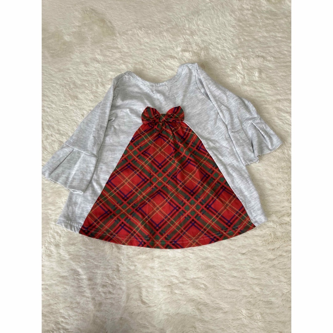 ミニーちゃんのチュニック　90 キッズ/ベビー/マタニティのキッズ服女の子用(90cm~)(Tシャツ/カットソー)の商品写真