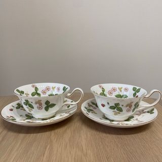 WEDGWOOD - ウエッジウッド　ワイルドストロベリーピオニー2客