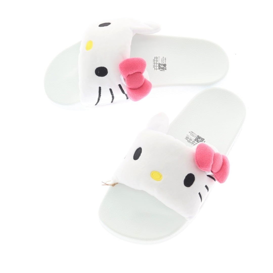 adidas(アディダス)の【中古】【未使用】アディダス adidas × HELLO KITTY ハローキティ サンダル ホワイト【サイズ22.5cm】【レディース】 レディースの靴/シューズ(サンダル)の商品写真