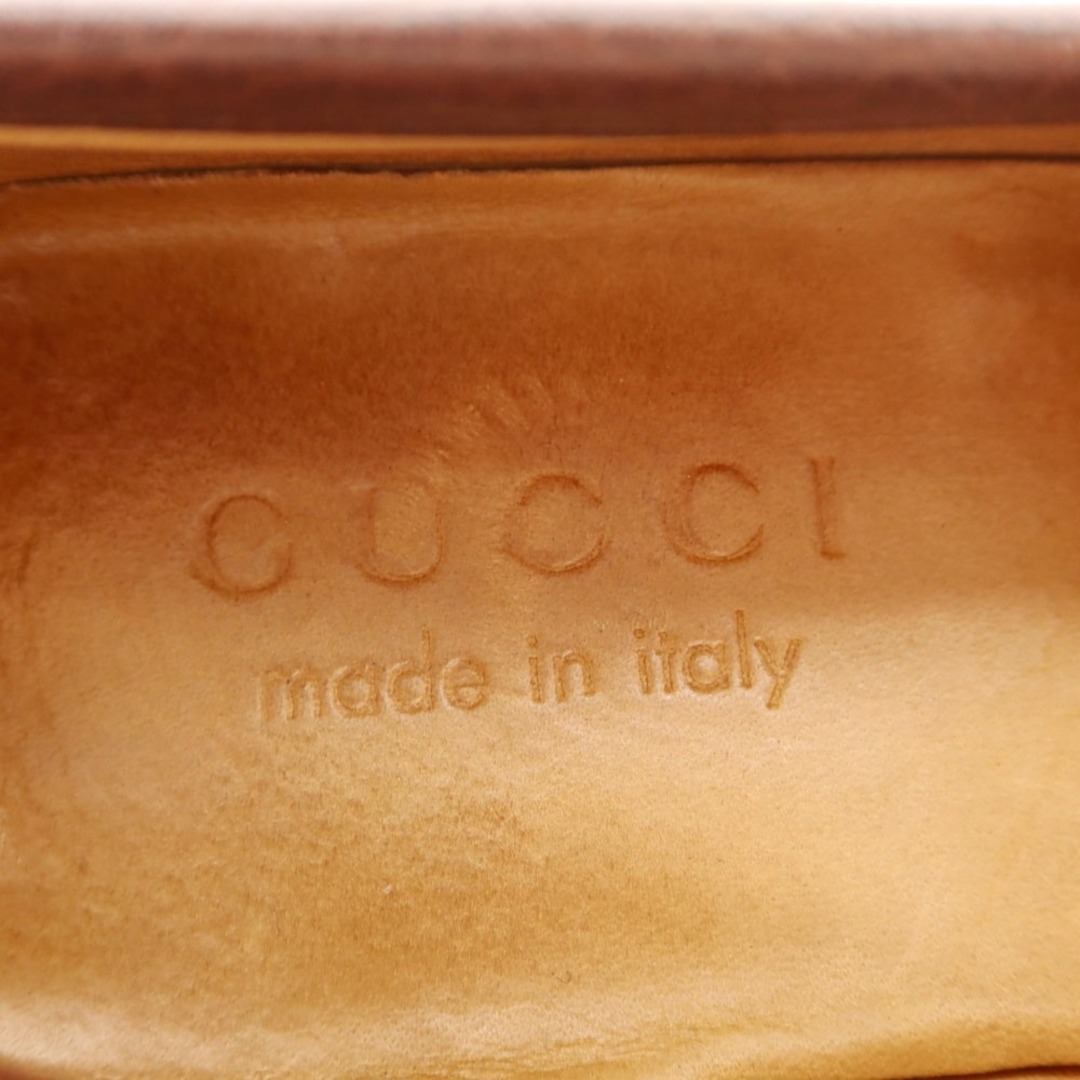 Gucci(グッチ)の【中古】グッチ GUCCI カーフレザー ビットローファー ブラウン【サイズ5 1/2】【メンズ】 メンズの靴/シューズ(ドレス/ビジネス)の商品写真