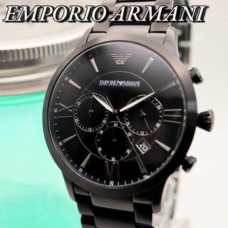 エンポリオアルマーニ(Emporio Armani)の未使用品級 EMPORIO ARMANI クロノグラフ メンズ腕時計 809(腕時計(アナログ))