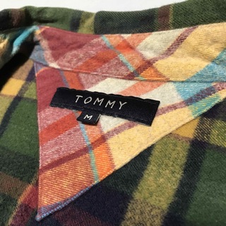 TOMMY トミー 綿100% ネルシャツ Mサイズ