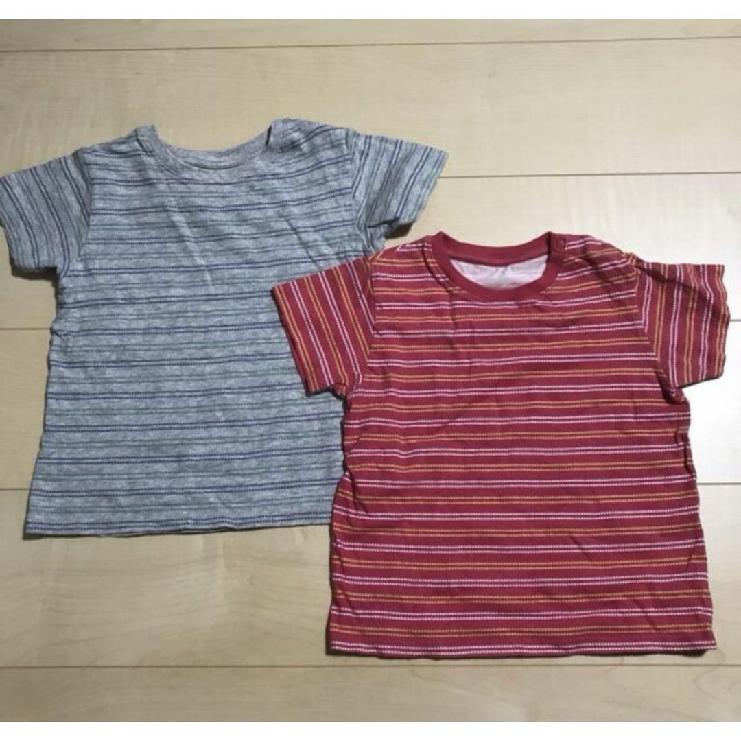 UNIQLO(ユニクロ)のユニクロ　キッズTシャツ　2枚セット キッズ/ベビー/マタニティのキッズ服男の子用(90cm~)(Tシャツ/カットソー)の商品写真