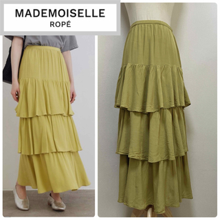 ROPE mademoiselle - マドモアゼル ロペ　ストレートラインティアードスカート