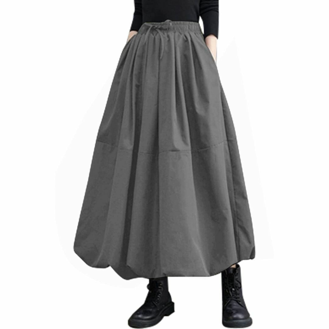 【色: チャコール】[Guooryvner] グオーリーブナー スカート レディ レディースのファッション小物(その他)の商品写真