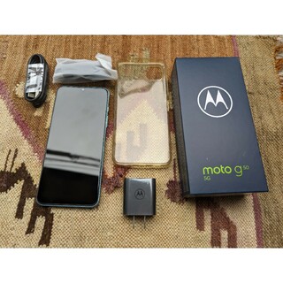 モトローラ(Motorola)のモトローラ moto g50 5G対応/4GB/128GBテンダーグリーン(スマートフォン本体)