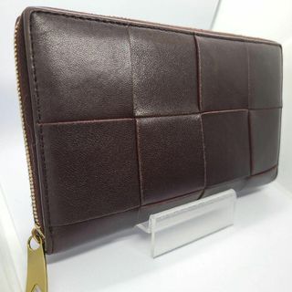 ボッテガヴェネタ(Bottega Veneta)の美品✨ ボッテガ 長財布　ラウンドファスナー　カセット　マキシイントレ ボルドー(財布)