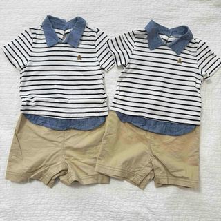 babyGAP - baby GAP  ロンパース　　18-24  2枚セット