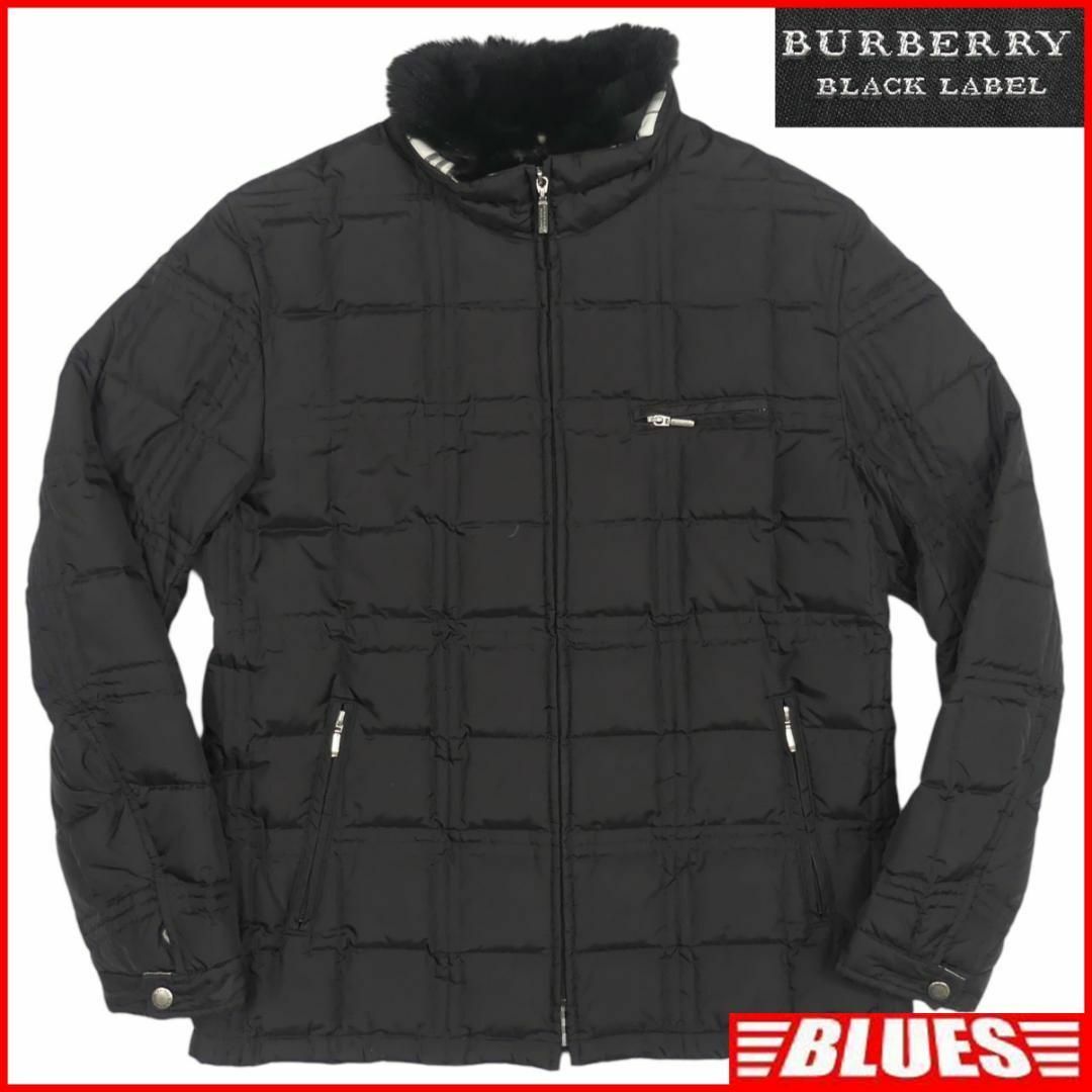 BURBERRY BLACK LABEL(バーバリーブラックレーベル)の廃盤 バーバリーブラックレーベル M ダウンジャケット ノバチェック JJ885 メンズのジャケット/アウター(ダウンジャケット)の商品写真