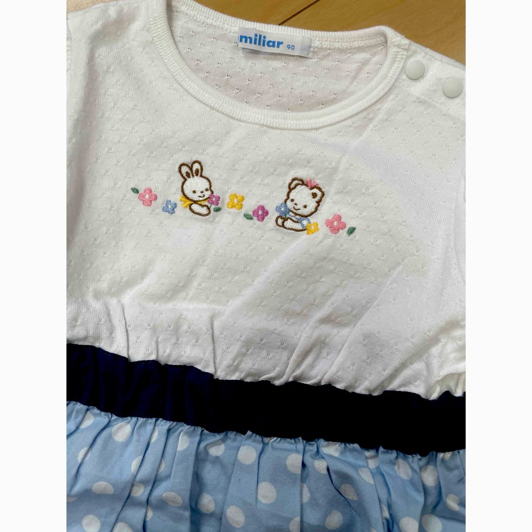 familiar(ファミリア)の【美品】ファミリア　ワンピース キッズ/ベビー/マタニティのキッズ服女の子用(90cm~)(ワンピース)の商品写真