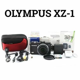 オリンパス(OLYMPUS)の美品 OLYMPUS XZ-1 ブラック 大口径F1.8レンズ(コンパクトデジタルカメラ)