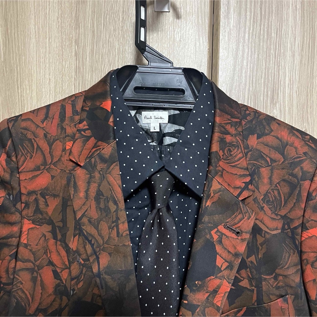 paul smith ポールスミス 花柄薔薇セットアップ シャツネクタイ paul smith ポールスミス 花柄薔薇セットアップ シャツネクタイ