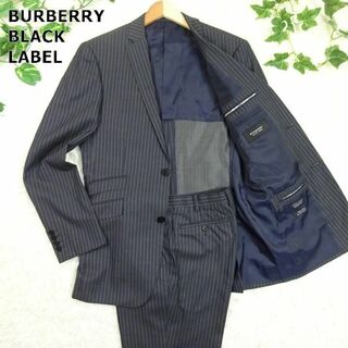バーバリーブラックレーベル(BURBERRY BLACK LABEL)のバーバリーブラックレーベル　スーツ セットアップ　ウール&シルク　XL　日本製(セットアップ)