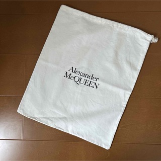 ☆美品☆Alexander McQueen  巾着袋 布袋 ホワイト 白